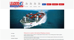 Desktop Screenshot of leadersshipping.com