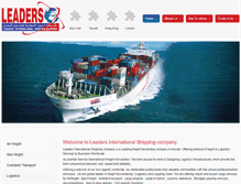 Tablet Screenshot of leadersshipping.com